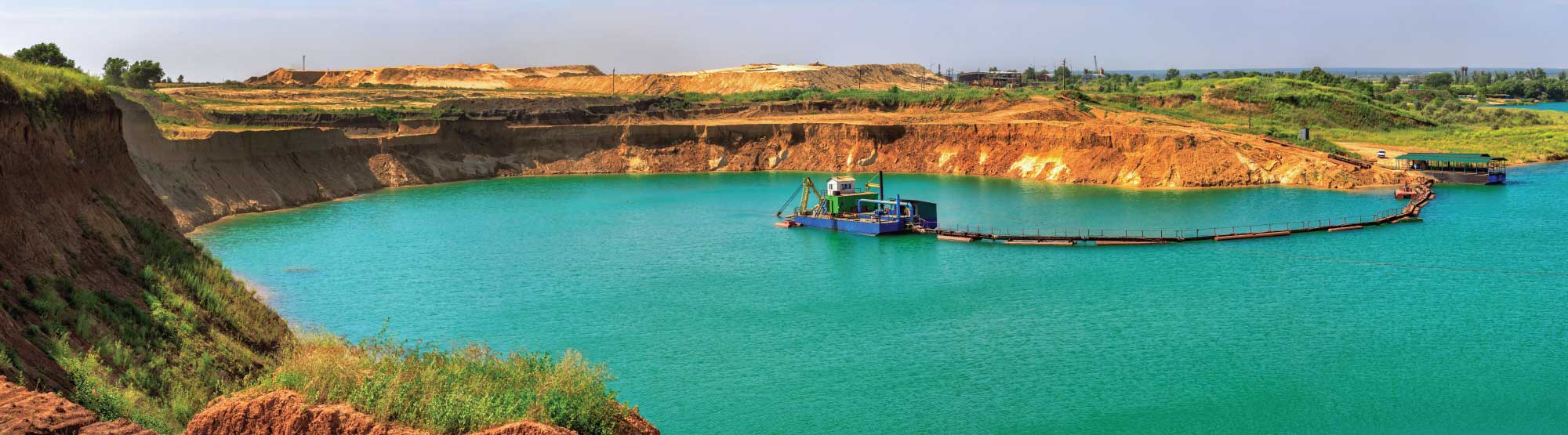 Dredge Operating in Sand Quarry